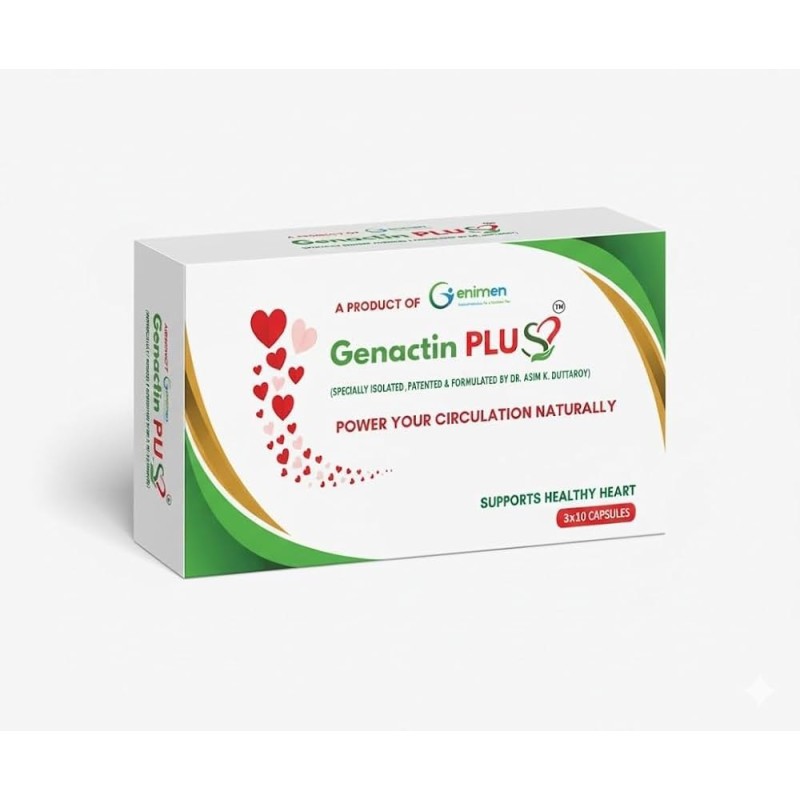 Genactin Plus Premium Cardiovascular Nutraceutical - 30 Capsules