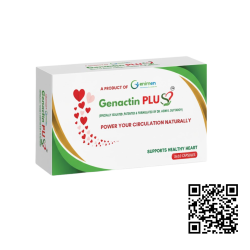 Genactin Plus Premium Cardiovascular Nutraceutical - 30 Capsules