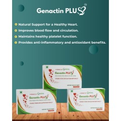 Genactin Plus Premium Cardiovascular Nutraceutical - 30 Capsules