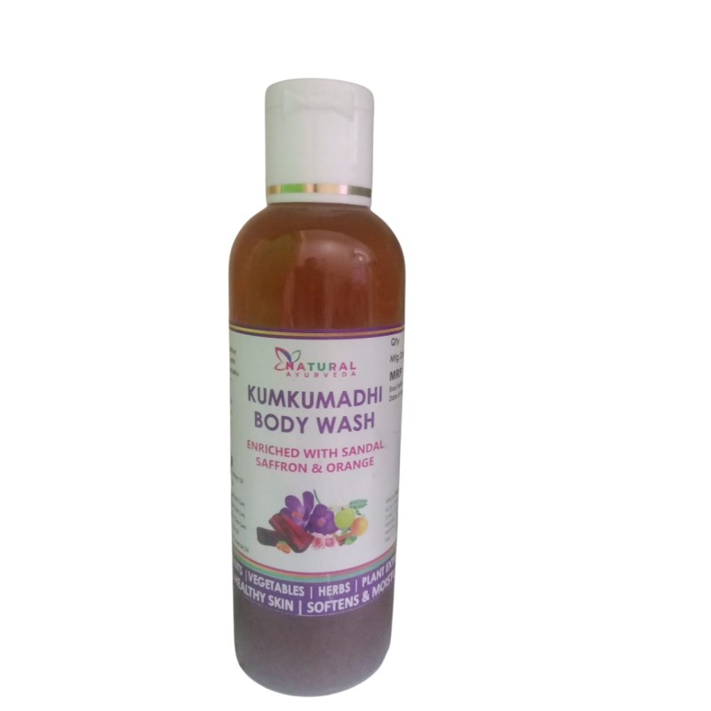 NATURAL AYURVEDA KUMKUMADHI BODY WASH 100 ML