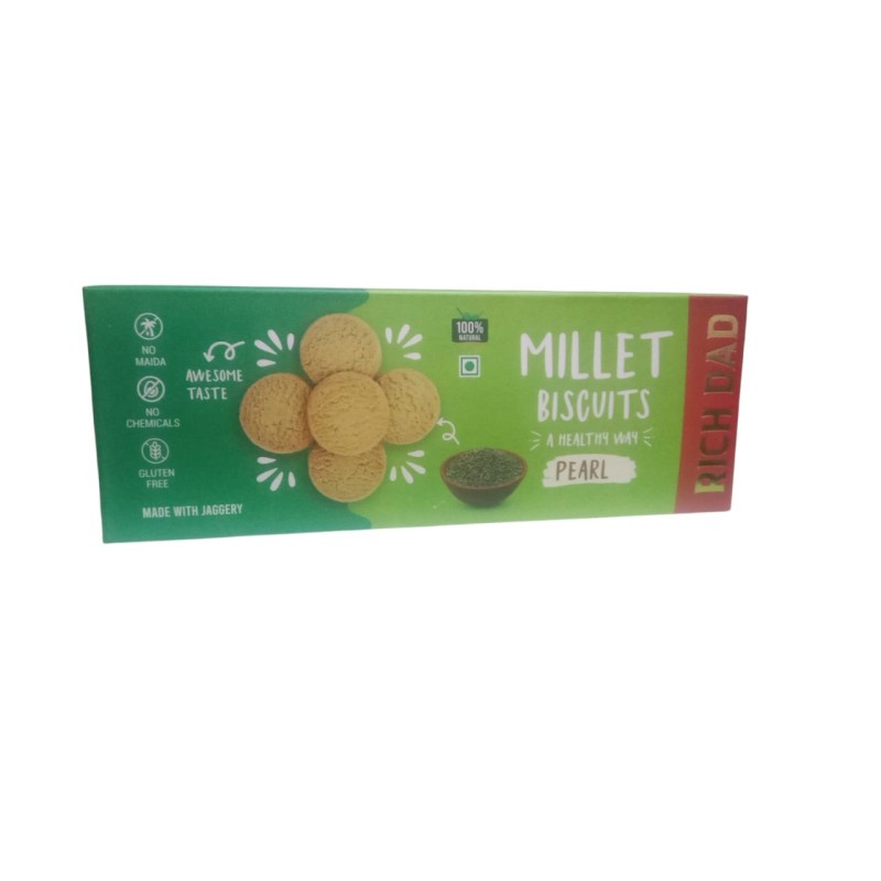 RICH DAD MILLET  PERAL BISCUITS 110 G